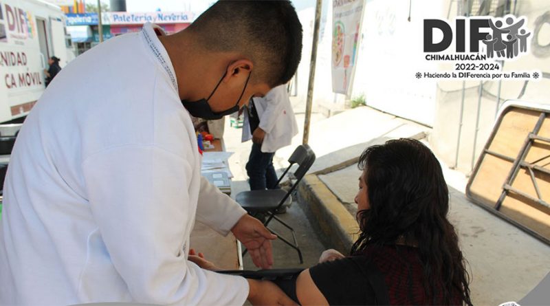 Realizó DIF Chimalhuacán jornada médica en el Cjon. De Las Flores / @GobChimal_ >>>