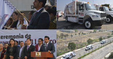 Alcalde Adolfo Cerqueda hace entrega de nuevos camiones recolectores de basura / @Adolfo_Cerqueda @GobNeza >>>