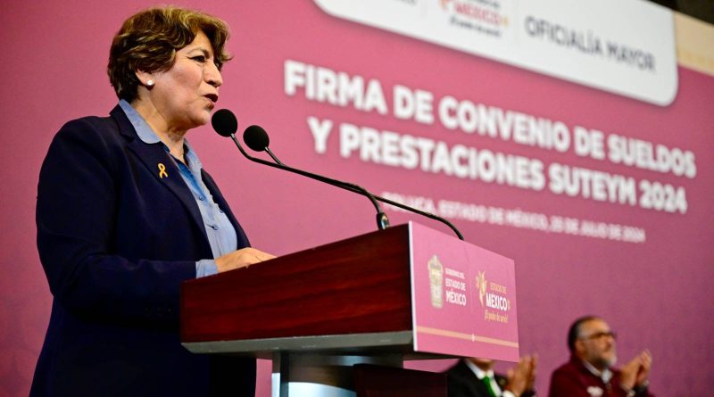 Gobernadora Delfina Gómez otorga aumento salarial y mejores prestaciones a los agremiados del SUTEYM / @delfinagomeza @Edomex >>>