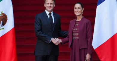 México y Francia refuerzan lazos de amistad y cooperación durante visita oficial del presidente Emmanuel Macron a Palacio Nacional / @Claudiashein @GobiernoMX >>>
