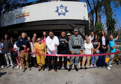 Naucalpan fortalece la seguridad con la entrega del Módulo C2 rehabilitado e iluminado en Las Huertas Primera Sección / @isaacsolar @GobNau >>>
