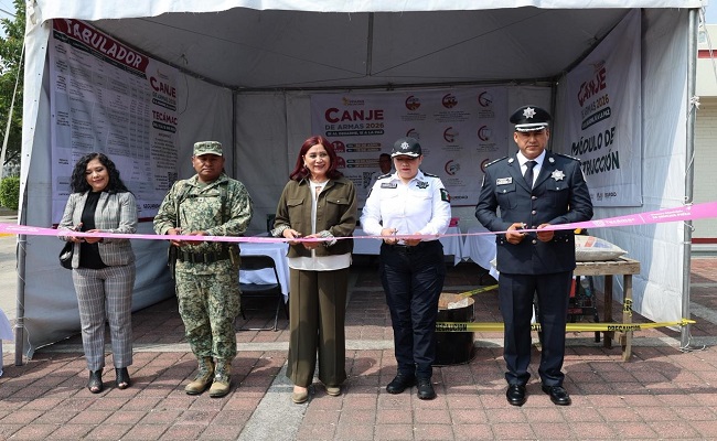 Tecámac impulsa el programa “Canje de Armas 2026” para fortalecer la cultura de paz y seguridad comunitaria / @rosiwongromero