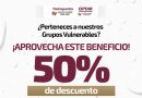 OPDM Tlalnepantla ofrece 50% de descuento en agua, drenaje y alcantarillado para grupos vulnerables / @OPDM_Tlalne @Gob_Tlalne >>