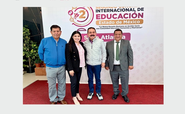 La síndica de Tultepec, Liliana Olivares Contreras, destaca la renovación pedagógica en el cierre del Segundo Congreso Internacional de Educación