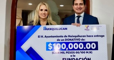 El Gobierno Municipal de Huixquilucan se suma al Teletón México con un donativo de 100 mil pesos / @RominaCDV @HuixquiGob >>>