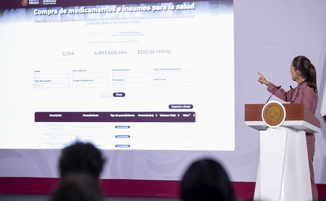Claudia Sheinbaum apuesta por compras más eficientes y mayor transparencia en el suministro de medicamentos  / @Claudiashein @GobiernoMX >>>